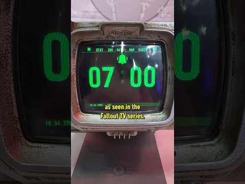A 1:1 replica of a working Pip-Boy (can be charged with USB-C) #fallout #pipboy #tv #ign #watch