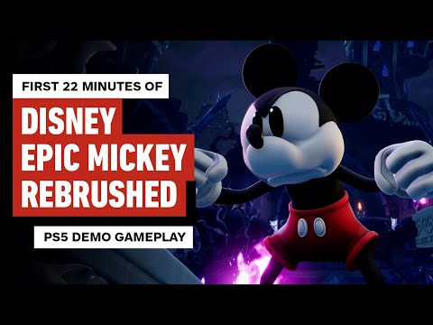 Disney Epic Mickey Rebrushed Demo – The First 22 Minutes of PS5 Gameplay