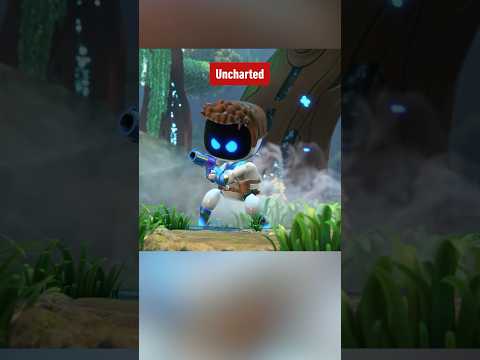 Astro Bot recreates iconic PlayStation games #ps5 #uncharted #godofwar #horizon #sony #playstation