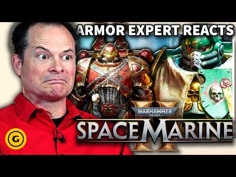 Historian & Armor Expert Reacts to Warhammer 40k Space Marine 2’s Multiplayer Weapons & Armor
