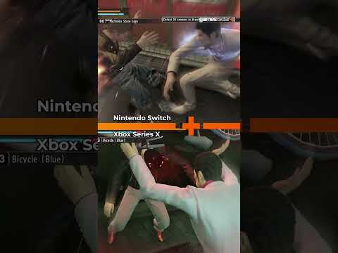 Yakuza Kiwami running on Nintendo Switch vs Xbox Series X
