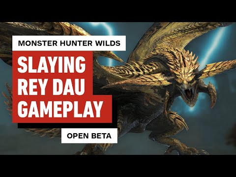 Monster Hunter Wilds: Rey Dau Gameplay (Open Beta)