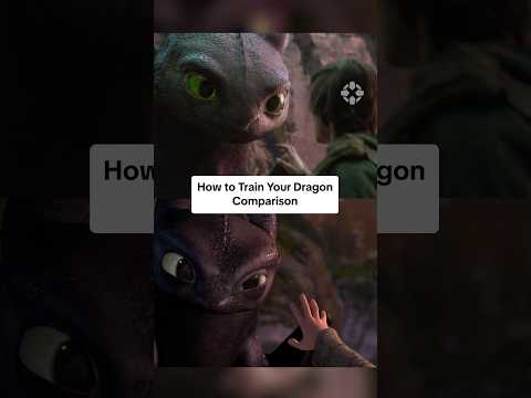 Live-action vs Animated Toothless
