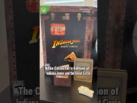 Indiana Jones Collector’s Edition has a globe with hidden storage! #indianajones #unboxing #xbox #pc