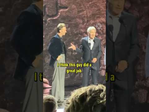 Indiana Jones meets Indiana Jones at #TheGameAwards #indianajones #harrisonford #troybaker #gaming