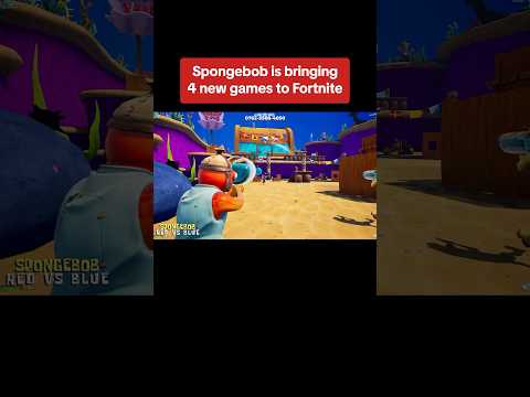 SpongeBob games are in Fortnite!Are ya ready kids? #fortnite #uefn #creative #island #spongebob
