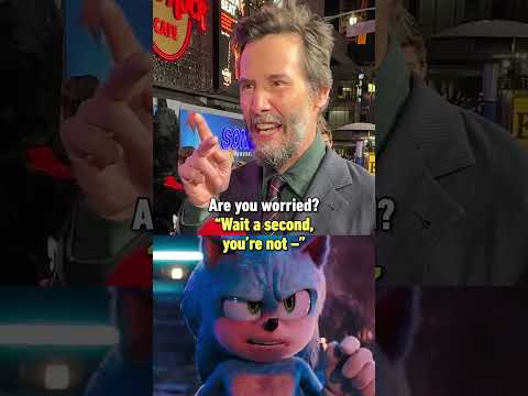 Keanu Reeves does a Sonic impression #sonicmovie3