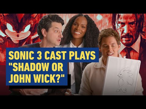Sonic 3 Cast Plays “Shadow or John Wick?” (Ben Schwartz, James Marsden, Tika Sumpter)