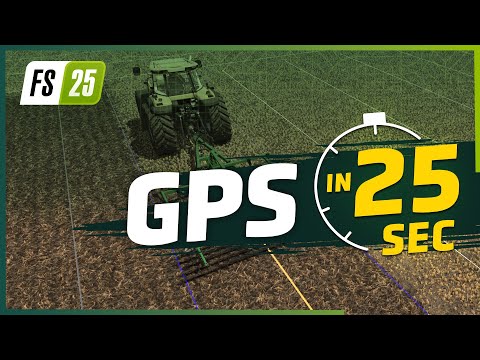 🚜 GPS Steering Assist in 25 Seconds | Farming Simulator 25