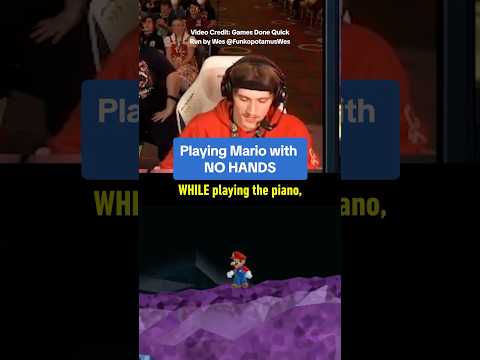 Wes plays a Mario game with NO HANDS so he can play PIANO at GDQ! Follow Wes @funkopotamuswes #ign
