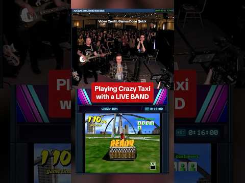 Crazy Taxi with a LIVE band, courtesy of @chuckles825 at GDQ 2025! YEAH (x5) #crazytaxi #dreamcast