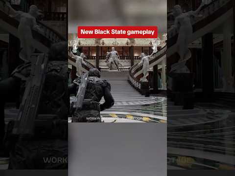 Game: Black State. The floor in this level is so REFLECTIVE. #blackstate #gameplay #alpha #footage