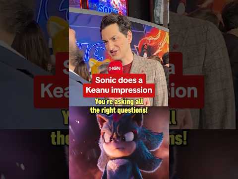 Can you identify a Keanu Reeves “Whoa” ? #sonicmovie3 #sonic #benschwartz #keanureeves #shadow #ign