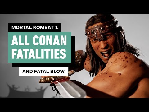 Mortal Kombat 1 – Every Conan Fatality, Animality, and Fatal Blow (4K)