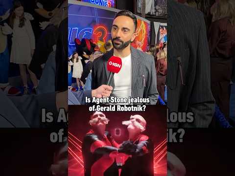 Is Agent Stone jealous of Gerald Robotnik? #sonicmovie3 #agentstone #leemajdoub #robotnik #ign