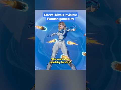 Gameplay: Sue Storm, the Invisible Woman, in Marvel Rivals! #marvel #marvelrivals #fantasticfour