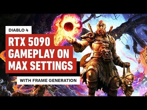 Diablo 4 Gameplay on RTX 5090 at Max Settings + Ray Tracing and Frame Generation