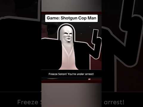 You can arrest Satan in the new game Shotgun Cop Man! #shotguncopman #videogame #nintendo #pc #steam