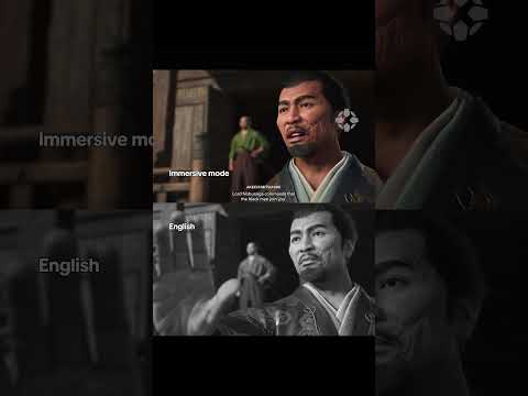 The difference between AC Shadows’ English and Immersive Modes