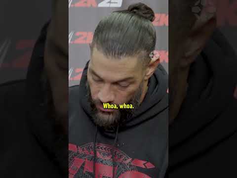 Roman Reigns nearly breaks character looking at Roman Reigns memes