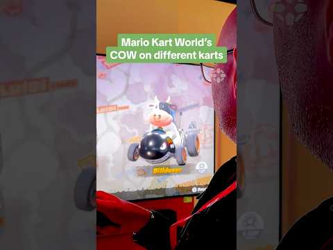 You want COW? Here’s Cow on different karts in Mario Kart World! #cow #switch2 #mariokartworld #ign