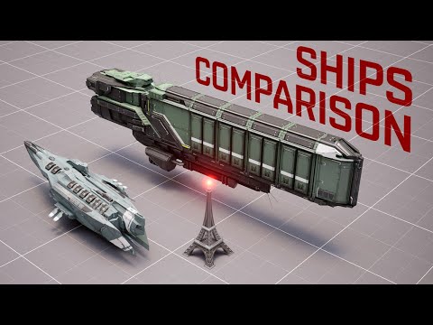 EVE Online Starships Size Comparison