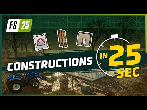 👷‍♂️Constructions in 25 seconds | Farming Simulator 25