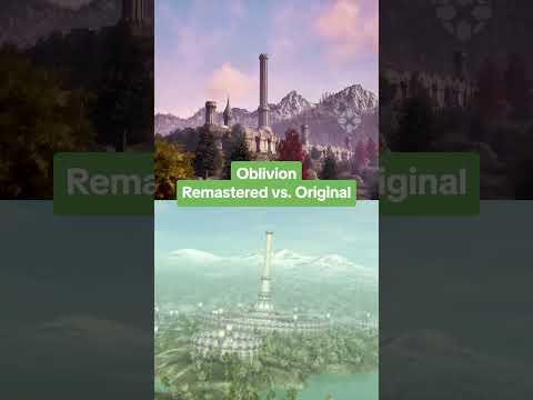 The Elder Scrolls IV: Oblivion 2025 vs. 2006 #elderscrolls #oblivion #gaming #sidebyside #comparison