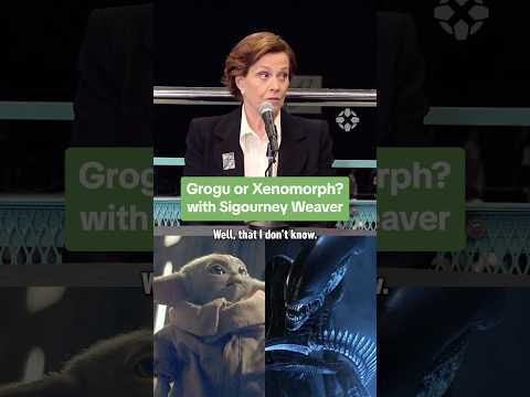 Sigourney Weaver gets stumped by our quiz at #starwarscelebration