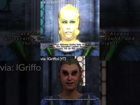 Remastered keeps #Oblivion’s iconic voice acting mistake! #Gaming