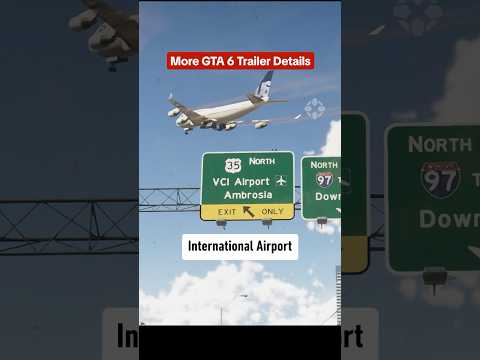 Could GTA 6’s map be so big that there are 2 international airports?! #gta6 #gtavi #trailer #details