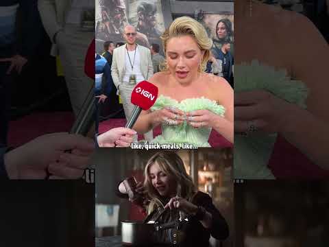 Florence Pugh’s laugh is AMAZING. #thunderbolts #florencepugh #mcu #marvel #movie #ign #redcarpet