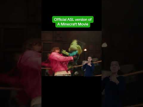 A Minecraft Movie will stream on Max along with an ASL version of the film! #minecraft #movie #asl