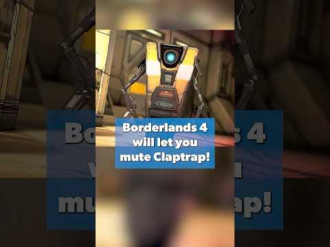 Borderlands 4 lets you mute Claptrap! #eurogamer #borderlands4
