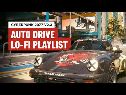 Cyberpunk 2077 – 1 Hour of Lo-Fi Music and Auto Drive 4K Gameplay