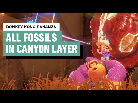 Donkey Kong Bananza – Every Canyon Layer Fossil Location | Rare and Legendary