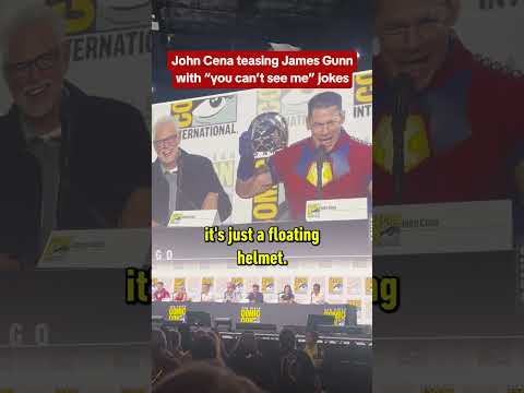 James Gunn hates “you can’t see John Cena” jokes #sdcc