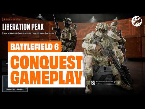 Battlefield 6 Multiplayer Gameplay Is INSANE – 20 MINUTES OF CONQUEST ON LIBERATION PEAK