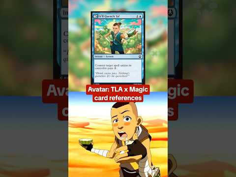 The MTG x Avatar: TLA Beginner Box has so many references from the show! #mtg #avatar #cards #ign