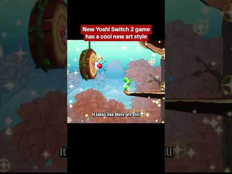 The new artstyle in Yoshi’s latest game