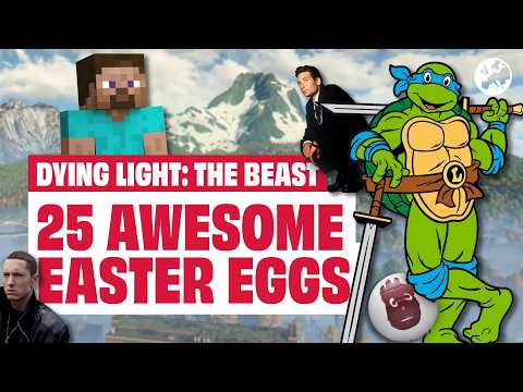 25 Awesome Dying Light: The Beast Easter Eggs, Secrets & References! TMNT, MINECRAFT, X FILES & MORE