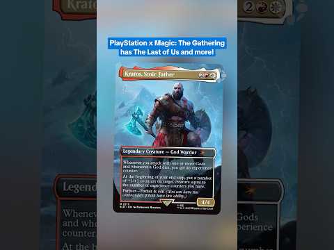 MTG is getting PlayStation cards, including God of War, TLOU, and more! #mtg #magic #playstation
