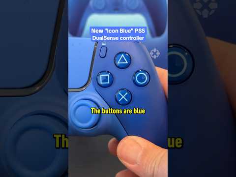 The Icon Blue PS5 controller is inspired by PlayStation’s shades of blue! #ps5 #blue #ign #gaming