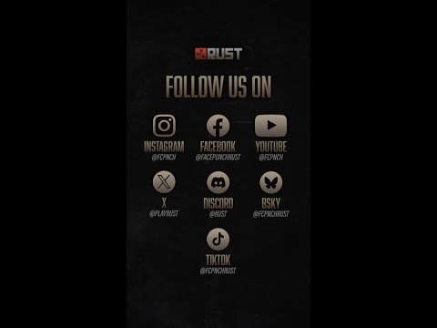 Make sure you follow Rust across all platforms and stay one step ahead of the competition. 📲 🎮☣️