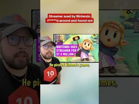 Nintendo won the lawsuit against a streamer who told people how to pirate games. #nintendo #lawsuit