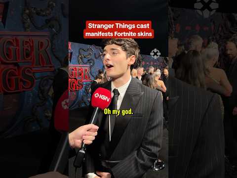 When we talked to the Stranger Things cast, they didn’t have Fortnite outfits… now they do! #ign