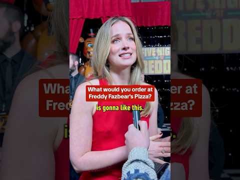 Five Nights at Freddy’s 2 star Elizabeth Lail reveals her favorite pizza! #fnaf #fnaf2 #pizza #ign