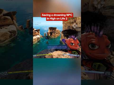 You can save this NPC from drowning in High on Life 2 and become a lifeguard! #highonlife #ign