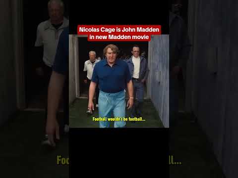 Nic Cage is almost unrecognizable as John Madden