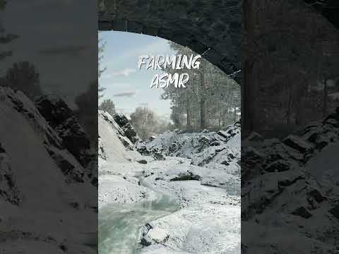 Farming Simulator ASMR: Winter Vibes, Quiet River, Wind & Snow ❄️